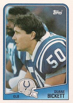 #128 Duane Bickett - Indianapolis Colts - 1988 Topps Football