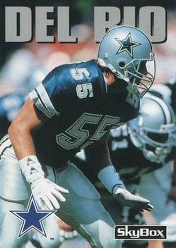 #128 Jack Del Rio - Dallas Cowboys - 1992 SkyBox Impact Football