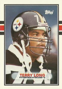 #128T Terry Long - Pittsburgh Steelers - 1989 Topps Traded Football