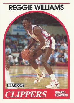 #128 Reggie Williams - Los Angeles Clippers - 1989-90 Hoops Basketball