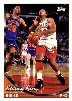 #128 Stacey King - Chicago Bulls - 1993-94 Topps Basketball
