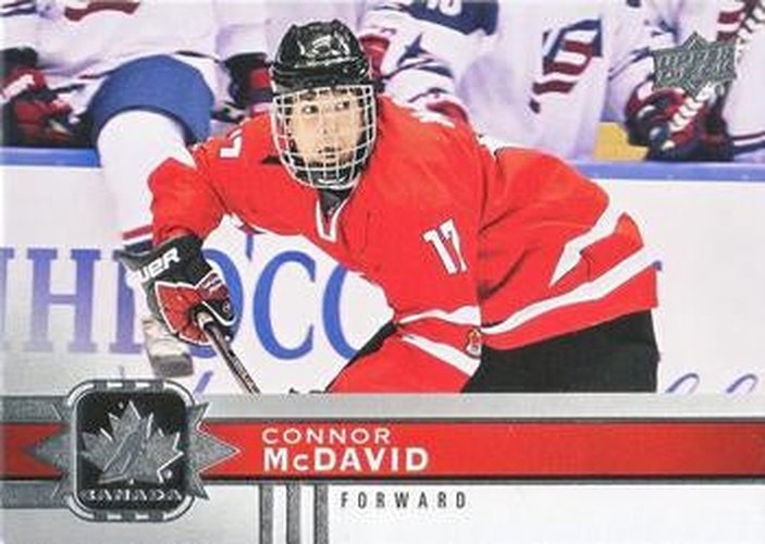 #128 Connor McDavid - Canada - 2017-18 Upper Deck Canadian Tire Team Canada Hockey