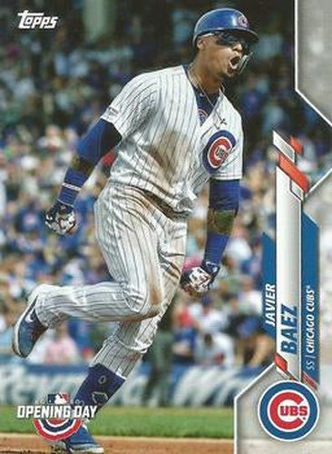 #128 Javier Baez - Chicago Cubs - 2020 Topps Opening Day Baseball