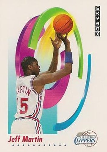 #128 Jeff Martin - Los Angeles Clippers - 1991-92 SkyBox Basketball