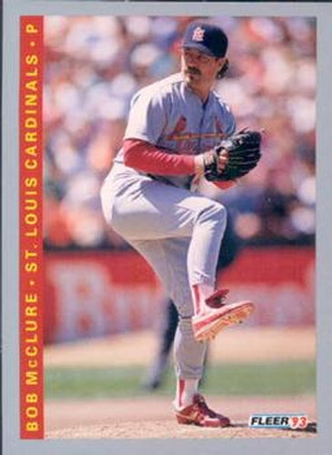 #128 Bob McClure - St. Louis Cardinals - 1993 Fleer Baseball