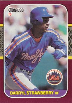 #128 Darryl Strawberry - New York Mets - 1987 Donruss Opening Day Baseball