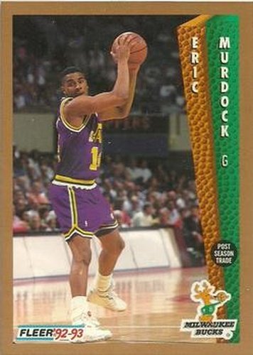 #128 Eric Murdock - Milwaukee Bucks - 1992-93 Fleer Basketball