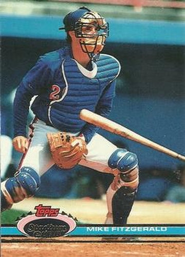 #128 Mike Fitzgerald - Montreal Expos - 1991 Stadium Club Baseball