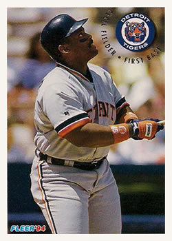 #128 Cecil Fielder - Detroit Tigers - 1994 Fleer Baseball