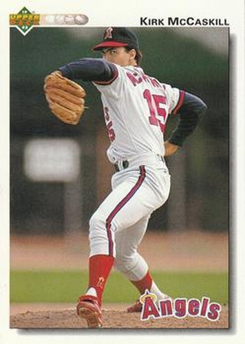 #128 Kirk McCaskill - California Angels - 1992 Upper Deck Baseball
