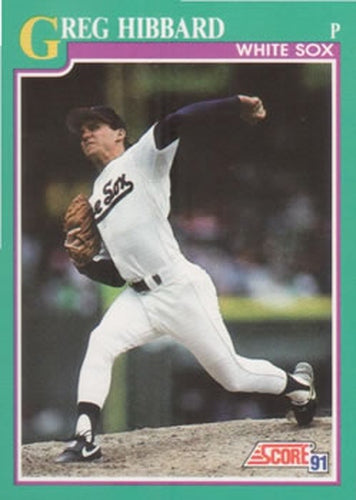 #128 Greg Hibbard - Chicago White Sox - 1991 Score Baseball