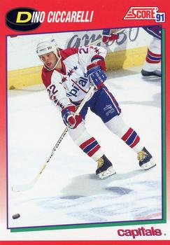 #128 Dino Ciccarelli - Washington Capitals - 1991-92 Score Canadian Hockey