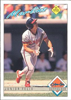 #128 Junior Felix - Florida Marlins - 1993 O-Pee-Chee Baseball