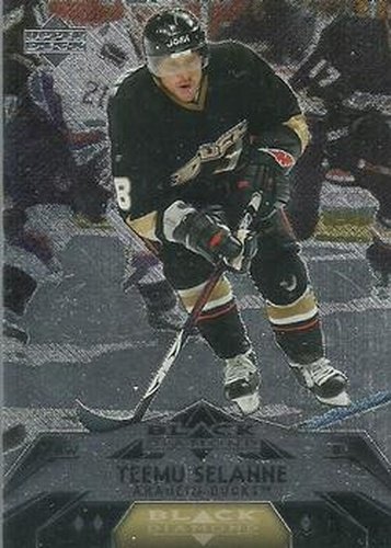 #128 Teemu Selanne - Anaheim Ducks - 2007-08 Upper Deck Black Diamond Hockey