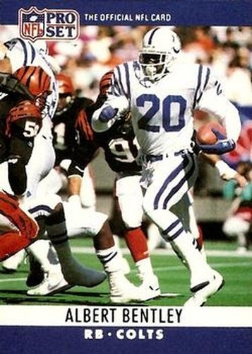 #128 Albert Bentley - Indianapolis Colts - 1990 Pro Set Football