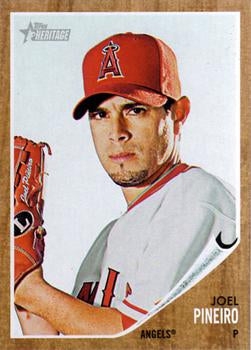 #128 Joel Pineiro - Los Angeles Angels - 2011 Topps Heritage Baseball