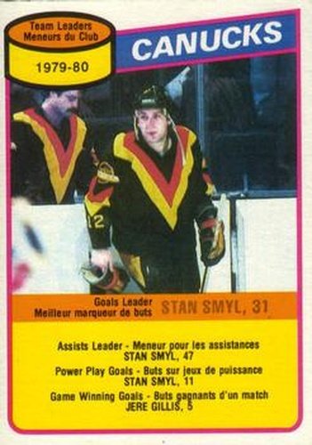 #128 Stan Smyl - Vancouver Canucks - 1980-81 O-Pee-Chee Hockey
