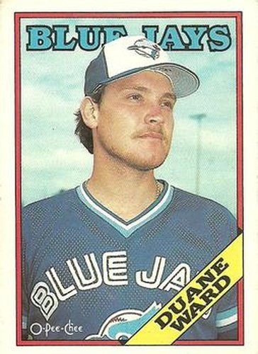 #128 Duane Ward - Toronto Blue Jays - 1988 O-Pee-Chee Baseball