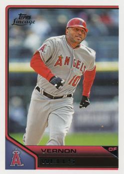 #128 Vernon Wells - Los Angeles Angels - 2011 Topps Lineage Baseball