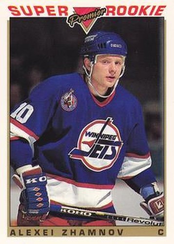 #128 Alexei Zhamnov - Winnipeg Jets - 1993-94 Topps Premier Hockey