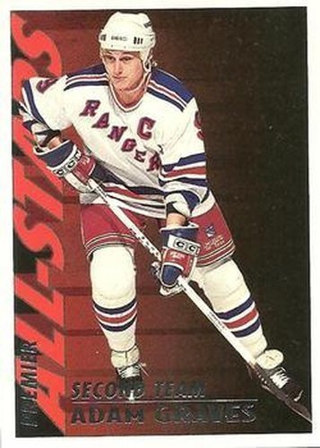 #128 Adam Graves - New York Rangers - 1994-95 Topps Premier Hockey