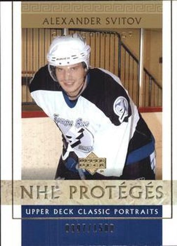 #128 Alexander Svitov - Tampa Bay Lightning - 2002-03 Upper Deck Classic Portraits Hockey