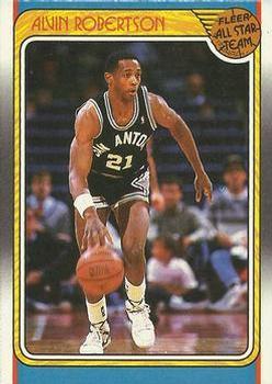 #128 Alvin Robertson - San Antonio Spurs - 1988-89 Fleer Basketball