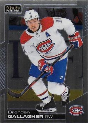 #128 Brendan Gallagher - Montreal Canadiens - 2020-21 O-Pee-Chee Platinum Hockey