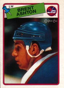 #128 Brent Ashton - Winnipeg Jets - 1988-89 O-Pee-Chee Hockey