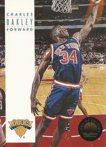 #128 Charles Oakley - New York Knicks - 1993-94 SkyBox Premium Basketball
