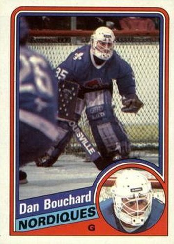 #128 Dan Bouchard - Quebec Nordiques - 1984-85 Topps Hockey