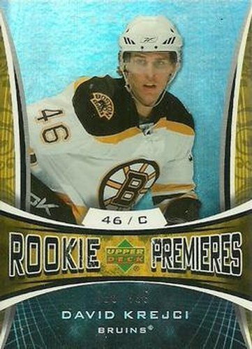 #128 David Krejci - Boston Bruins - 2007-08 Upper Deck Trilogy Hockey