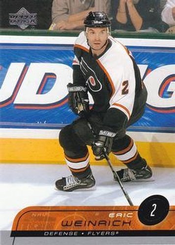 #128 Eric Weinrich - Philadelphia Flyers - 2002-03 Upper Deck Hockey