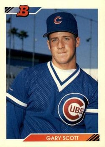 #128 Gary Scott - Chicago Cubs - 1992 Bowman Baseball
