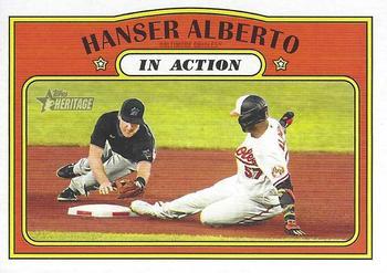 #128 Hanser Alberto - Baltimore Orioles - 2021 Topps Heritage Baseball