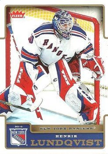 #128 Henrik Lundqvist - New York Rangers - 2006-07 Fleer Hockey