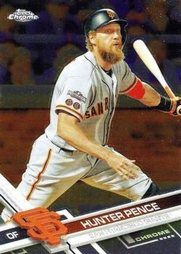 #128 Hunter Pence - San Francisco Giants - 2017 Topps Chrome Baseball