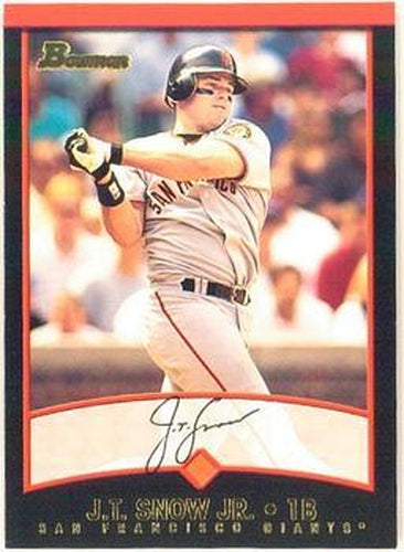 #128 J.T. Snow Jr. - San Francisco Giants - 2001 Bowman Baseball