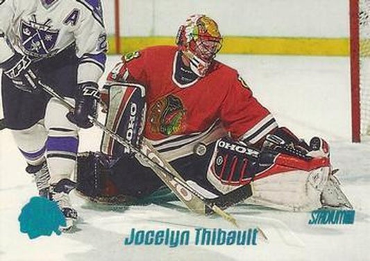 #128 Jocelyn Thibault - Chicago Blackhawks - 1999-00 Stadium Club Hockey