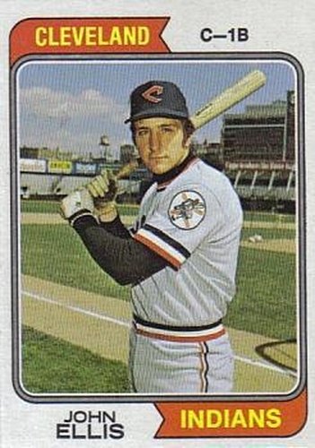 #128 John Ellis - Cleveland Indians - 1974 Topps Baseball
