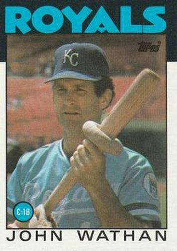 #128 John Wathan - Kansas City Royals - 1986 Topps Baseball