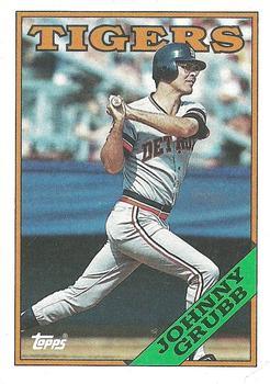#128 Johnny Grubb - Detroit Tigers - 1988 Topps Baseball
