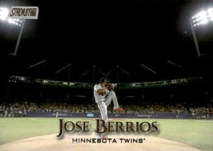 #128 Jose Berrios - Minnesota Twins - 2019 Stadium Club Baseball