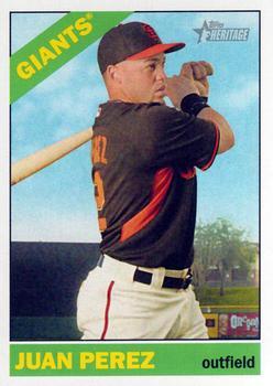 #128 Juan Perez - San Francisco Giants - 2015 Topps Heritage Baseball