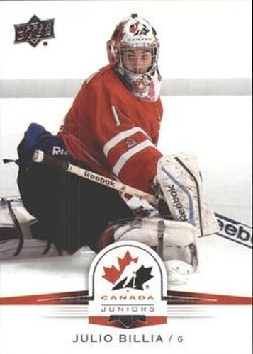 #128 Julio Billia - Canada - 2014-15 Upper Deck Team Canada Juniors Hockey