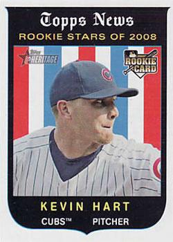 #128 Kevin Hart - Chicago Cubs - 2008 Topps Heritage Baseball