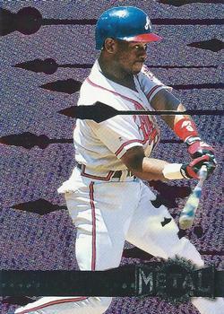 #128 Marquis Grissom - Atlanta Braves - 1996 Metal Universe Baseball