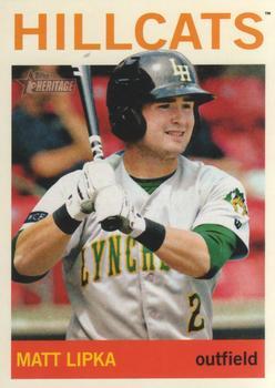 #128 Matt Lipka - Lynchburg Hillcats - 2013 Topps Heritage Minor League Baseball