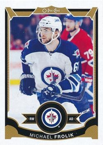 #128 Michael Frolik - Winnipeg Jets - 2015-16 O-Pee-Chee Hockey