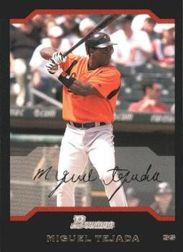 #128 Miguel Tejada - Baltimore Orioles - 2004 Bowman Baseball
